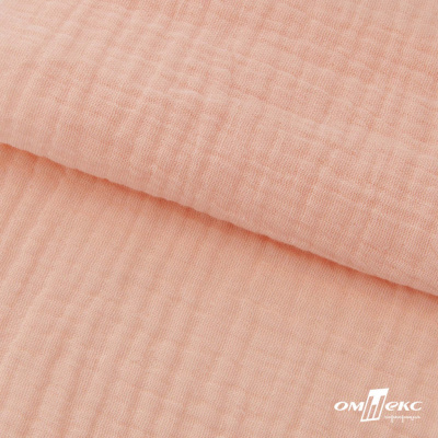 Ткань Муслин, 100% хлопок, 125 гр/м2, шир. 140 см #201 цв.(18)-розовый персик - купить в Смоленске. Цена 464.97 руб.