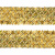 Тесьма с пайетками D16, шир. 35 мм/уп. 25+/-1 м, цвет золото - купить в Смоленске. Цена: 1 281.60 руб.
