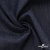 Ткань костюмная "Джинс" с начесом, 320 г/м2, 80% хлопок 20%полиэстер, шир. 160 см, т.синий - купить в Смоленске. Цена 492.24 руб.