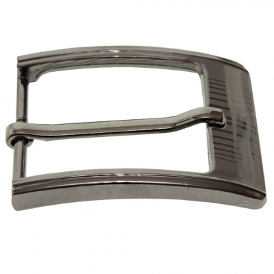 Пряжка металлическая для мужского ремня SC035#7 (шир.ремня 40 мм), цв.-тем.никель - купить в Смоленске. Цена: 43.93 руб.