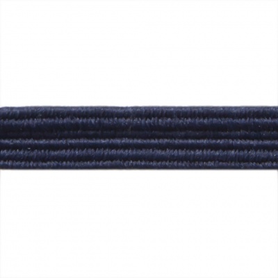 Резиновые нити с текстильным покрытием, шир. 6 мм ( упак.30 м/уп), цв.- 117-т.синий - купить в Смоленске. Цена: 152.05 руб.