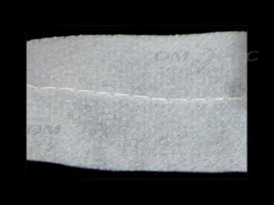 WS7225-прокладочная лента усиленная швом для подгиба 30мм-белая (50м) - купить в Смоленске. Цена: 16.71 руб.