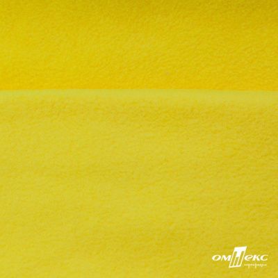 Флис DTY 14-0760, 240 г/м2, шир. 150 см, цвет яркий желтый - купить в Смоленске. Цена 640.46 руб.