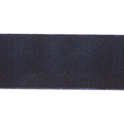 Лента бархатная нейлон, шир.25 мм, (упак. 45,7м), цв.180-т.синий - купить в Смоленске. Цена: 800.84 руб.