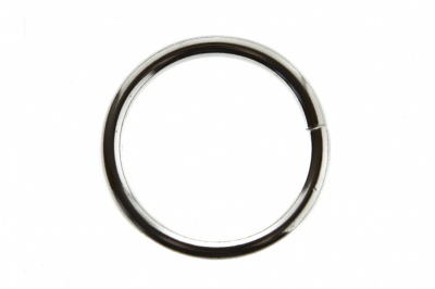 Кольцо металлическое d-32 мм, цв.-никель - купить в Смоленске. Цена: 3.54 руб.