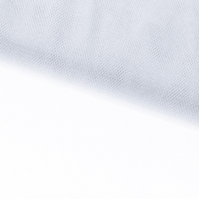Трикотажное полотно Тюль Кристалл, 100% полиэфир, 16-01/белый, 15гр/м2, шир.160см. - купить в Смоленске. Цена 129.70 руб.