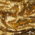 Трикотажное полотно, Сетка с пайетками,188 гр/м2, шир.140 см, цв.-тем.золото (#51) - купить в Смоленске. Цена 505.15 руб.