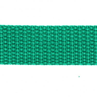 Стропа текстильная, шир. 25 мм (в нам. 50+/-1 ярд), цвет яр.зелёный - купить в Смоленске. Цена: 397.52 руб.