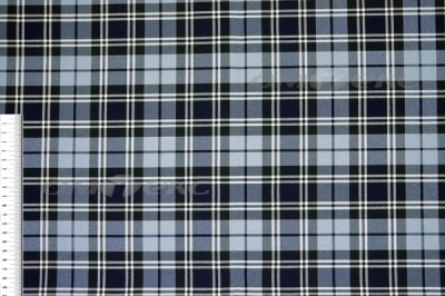 Ткань костюмная клетка Т7274 2004, 220 гр/м2, шир.150см, цвет т.синий/гол/бел - купить в Смоленске. Цена 