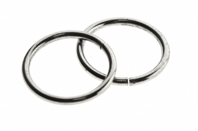 Кольцо металлическое d-15 мм, цв.-никель - купить в Смоленске. Цена: 2.48 руб.