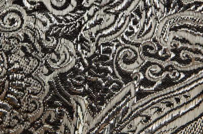 Ткань костюмная жаккард №11, 140 гр/м2, шир.150см, цвет тем.серебро - купить в Смоленске. Цена 383.29 руб.