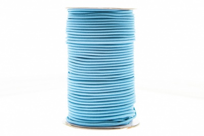 0370-1301-Шнур эластичный 3 мм, (уп.100+/-1м), цв.168 - голубой - купить в Смоленске. Цена: 459.62 руб.