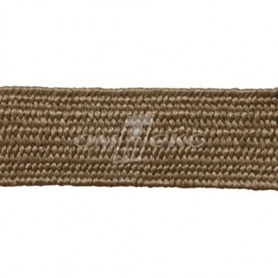 Тесьма отделочная полипропиленовая плетеная эластичная #2, шир. 40мм, цв.- соломенный - купить в Смоленске. Цена: 50.99 руб.