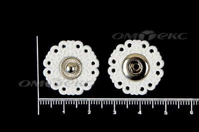 Кнопки пришивные №6 S20мм пластиковые белые - купить в Смоленске. Цена: 9.88 руб.