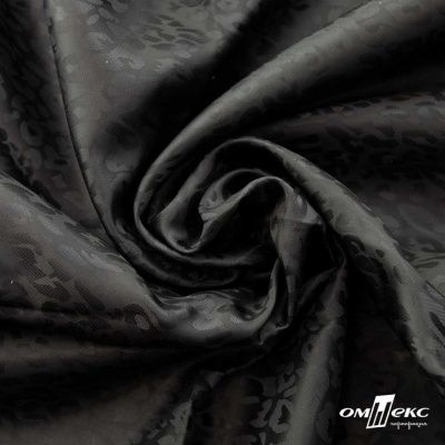 Ткань подкладочная Жаккард YP1416707, 90(+/-5) г/м2, шир.145 см, черный - купить в Смоленске. Цена 241.46 руб.