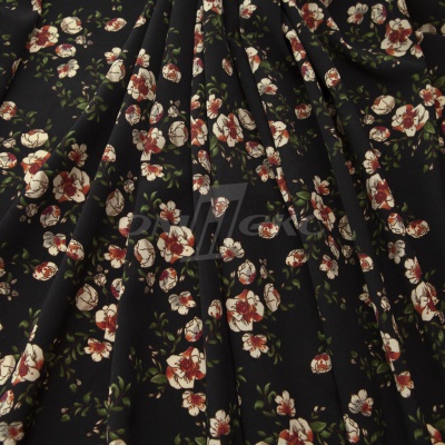 Плательная ткань "Фламенко" 3.1, 80 гр/м2, шир.150 см, принт растительный - купить в Смоленске. Цена 239.03 руб.