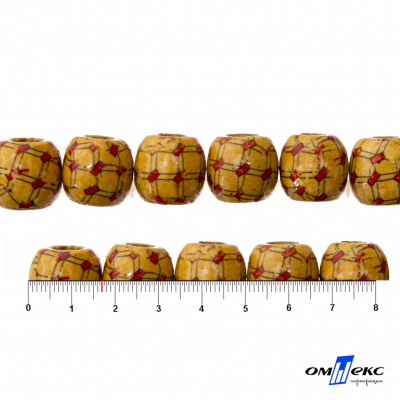 0189-Бусины деревянные "ОмТекс", 17 мм, упак.50+/-3шт - купить в Смоленске. Цена: 83.66 руб.