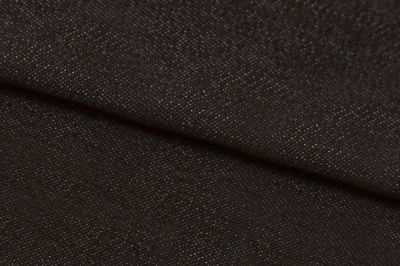 Ткань джинсовая №96, 160 гр/м2, шир.148см, цвет чёрный - купить в Смоленске. Цена 350.42 руб.