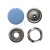 Кнопка рубашечная (закрытая) 9,5мм - эмаль, цв.182 - св.голубой - купить в Смоленске. Цена: 5.74 руб.