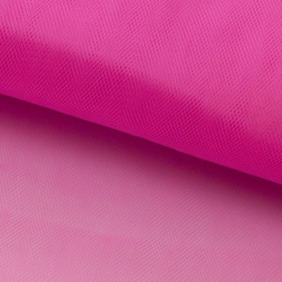 Фатин матовый 16-31, 12 гр/м2, шир.300см, цвет барби розовый - купить в Смоленске. Цена 100.92 руб.