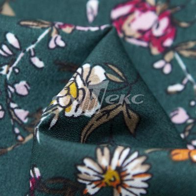 Плательная ткань "Фламенко" 6.1, 80 гр/м2, шир.150 см, принт растительный - купить в Смоленске. Цена 241.49 руб.