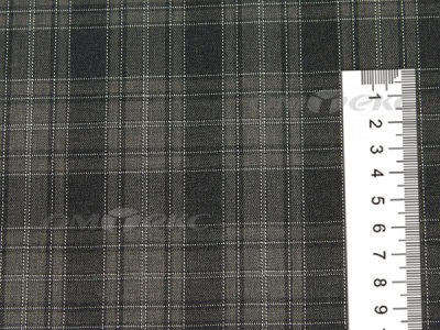 Ткань костюмная клетка 25235 2004, 185 гр/м2, шир.150см, цвет серый/бел - купить в Смоленске. Цена 