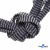 Шнурки #107-07, плоские 130 см, двухцветные цв.серый/чёрный - купить в Смоленске. Цена: 23.03 руб.